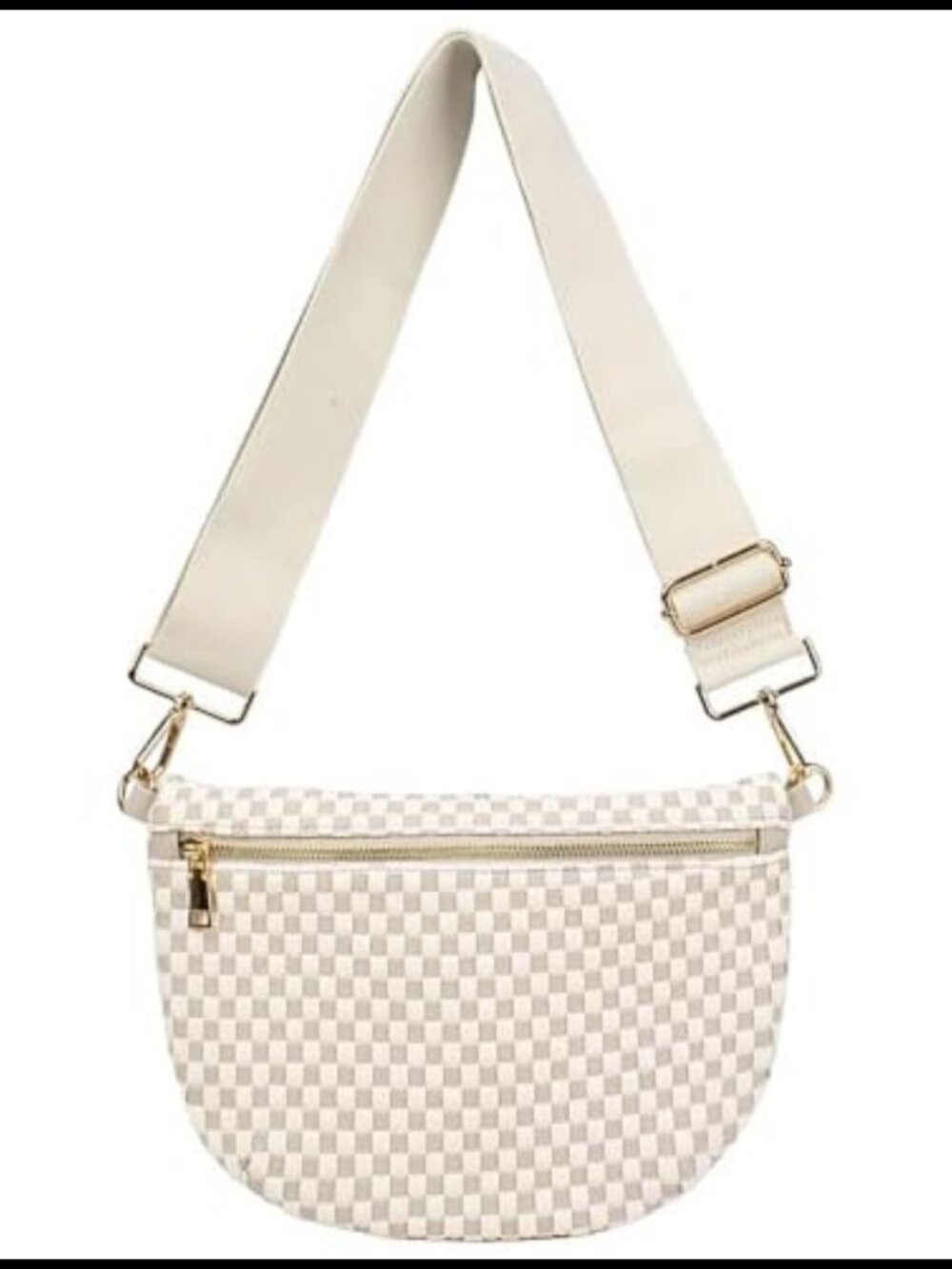 Woven Crossbody Bag Bum Bag Belt Bag Adjustable Vegan Leather